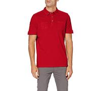 camel active Herren Polo Halbarm Polohemd,Bright Red P25, XL