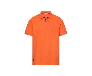 camel active Herren Polo-Shirt Orange ? Kurzarm Poloshirt aus Baumwolle mit Stretch ? Casual Freizeit Polo 5XL