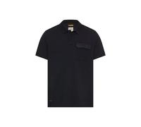 Camel Active Poloshirt Herren Piqué 100% Baumwolle Rundhals Brusttasche Schwarz/Navy Gr. 3XL