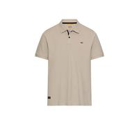 camel active Herren Polo-Shirt Beige ? Kurzarm Poloshirt aus Baumwolle mit Stretch ? Casual Freizeit Polo 3XL