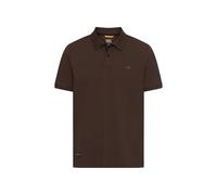 camel active Herren Poloshirt mit Druckknöpfen Erdbraun, Menswear-L