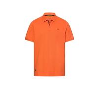 camel active Herren Poloshirt mit Kontrastdetails Orange, Menswear-L