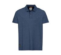 camel active Herren Poloshirt mit minimal Allover-Print Dunkelblau Menswear-S