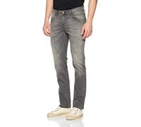 camel active Herren Regular Fit 5-Pocket Organic Cotton Jeans Grau, menswear-38/38