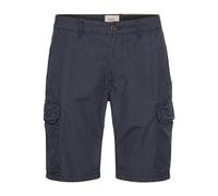 Regular Fit Cargo Shorts mit Minimal Print Schwarz 32
