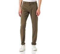 camel active Herren Regular Fit Houston Chino Klassische Hose, Dunkel Grün, 33W / 34L