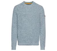 Rundhals Pullover aus Baumwolle Grau L