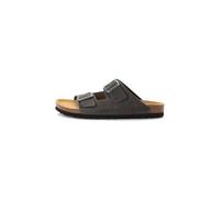 camel active Herren Sandalen aus Rindsleder Schwarz, menswear-44
