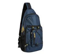 camel active Herren Shores City-Rucksack mit Abnehmbarer Vordertasche Blau, Menswear-M