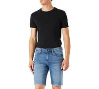 camel active Herren Shorts Denim 5-pocket Shorts Regular Fit Houston, Blau (Beach Blue), 30W