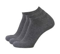 Camel Active Sneakersocken 6595 620 - 3er Pack Füssling Bio-Baumwolle Anthrazit Grau Größe 43-46