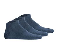 camel active Sneaker Socks 3er Pack 6595 indigo denim Strumpf hellbraun Füssling jeansblau meliert, Size:39-42