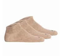 camel active Herren Sneakersocken, 3er Pack - Basic Socken, Bio-Baumwolle Beige 43-46