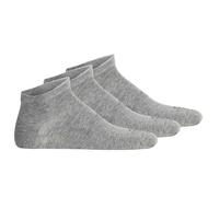 camel active Herren Sneakersocken, 3er Pack - Basic Socken, Bio-Baumwolle Grau 39-42