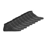 camel active Herren Sneakersocken, 9er Pack - Basic Socken, Bio-Baumwolle Dunkelgrau 43-46