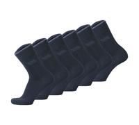 camel active Herren Socken, 6er Pack - Basic Socken, Bio-Baumwolle Dunkelblau 43-46