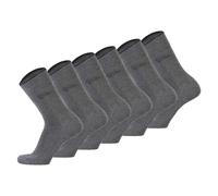 camel active Herren Socken, 6er Pack - Basic Socken, Bio-Baumwolle Anthrazit 43-46