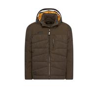 Camel Active Herren Steppjacke Quilted Blouson mit abnehmbarer Kapuze Dunkelbraun Größe 56