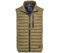 camel active Herren Steppweste - Schwarz, Dunkelblau, Braun - Wasserabweisend, Ärmellos, Leicht - Moderne Outdoor Weste - aus recyceltem Polyester Oliv-Braun menswear-58