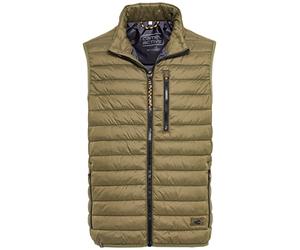 camel active Herren Steppweste - Schwarz, Dunkelblau, Braun - Wasserabweisend, Ärmellos, Leicht - Moderne Outdoor Weste - aus recyceltem Polyester Oliv-Braun menswear-58