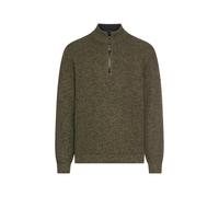 camel active Herren Strick-Troyer mit melierter Struktur Waldgrün, Menswear-S