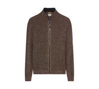 Camel Active Herren Strickjacke Mouline 409501-6K08 Slim Fit softer Baumwollmix Dunkelbraun XL