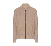 camel active Herren Strickjacke aus einem Soften Baumwollmix Hafer, Menswear-L