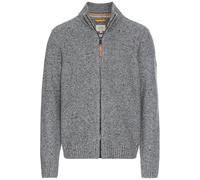 camel active - Strickjacke aus nachhaltiger Merinowolle rock grey - Gr. - 3XL