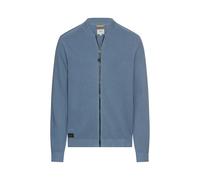 camel active Herren Strickjacke im Bomberstil Steinblau, menswear-3XL