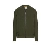 camel active Herren Strickjacke im Bomberstil Waldgrün, menswear-5XL