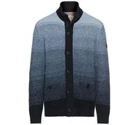 camel active Herren Strickjacke mit verdecktem Reißverschluss Nachtblau Menswear-M