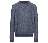 camel active Herren Strickpullover aus einem Baumwollmix Jeans Blau, Menswear-XXL