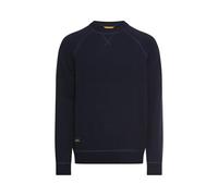 Strickpullover mit Rundhalsausschnitt Blau M