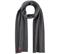 camel active Herren Strickschal aus Baumwoll-Mix Asphalt, menswear-OS