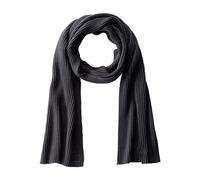 camel active Herren Strickschal aus Organic Cotton Schwarz, menswear-OS