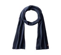 camel active Herren Strickschal aus reiner Baumwolle Blau, menswear-OS