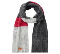 Camel Active Strickschal Graucold grey melange Herren mit Merinowolle Grau