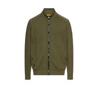 Camel Active Herren Sweatjacke aus Baumwollmix Waldgrün Größe M
