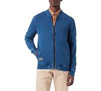 camel active Herren Sweatjacke im modernen Denim-Look Blau menswear-6XL