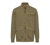 camel active Herren Sweatjacke mit Kontrastdetails Olivgrün, Menswear-XXL