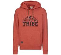 Hoodie mit Label-Patch S men Rot