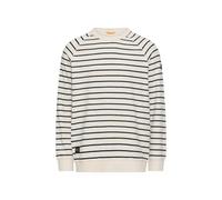 Sweater CAMEL ACTIVE, Herren, Gr. XXL, beige (sanftes weiß), Sweatware, Obermaterial: 100% Baumwolle, gestreift, normal hüftbedeckend, Rundhals, Bündchen, Sweatshirts Sweater, im Streifen-Design (6396