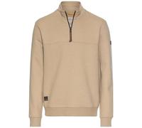 camel active Herren Sweatshirt mit Troyer-Kragen Sand Menswear-S
