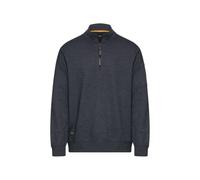 Sweater CAMEL ACTIVE, Herren, Gr. 3XL, schwarz navy, Sweatware, Obermaterial: 60% Baumwolle, 40% Polyester, meliert, normal hüftbedeckend, Rundhals, Flachstrickbündchen, Sweatshirts Sweater, Sweat-Tro