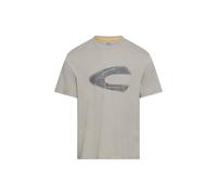 camel active - T-Shirt mit Logoprint aus organic Cotton dust grey - Gr. - XXL