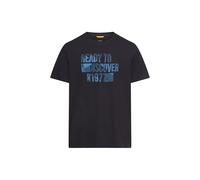 camel active Herren T-Shirt aus Reiner Baumwolle Dunkelblau, menswear-4XL