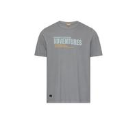 Camel Active Herren T-Shirt mit Backprint Sturmblau Größe M