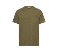 camel active - T-Shirt mit Brusttasche deep olive - Gr. - L