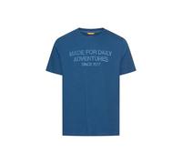 camel active Herren T-Shirt mit Markenlogo | T-Shirt mit reflektierenden Details und Markenlogo aus reiner Baumwolle im Regular Fit, für den Alltag und Freizeit