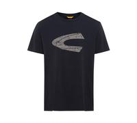 camel active Herren T-Shirt mit Print aus nachhaltigem Organic Cotton Schwarz Menswear-L